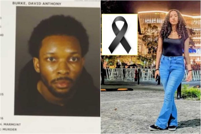 Aresztowany David Burke i jego 14-letnia ofiara.