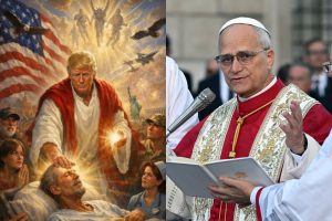 donald trump jezus usa papiez leon xiv