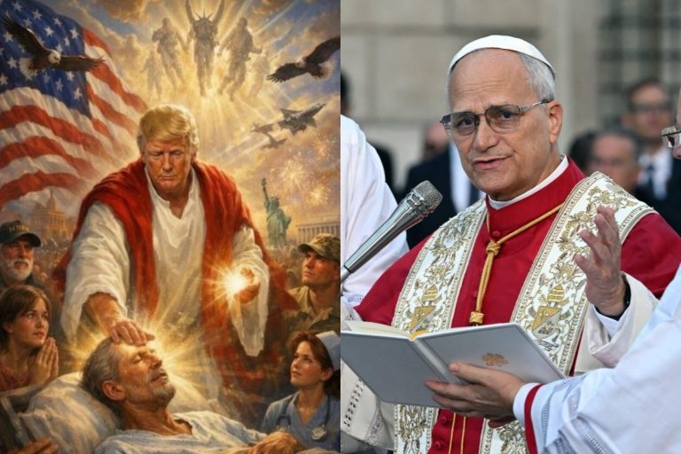 donald trump jezus usa papiez leon xiv