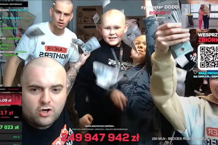 NCZAS.INFO | Stream Łatwoganga z rekordową zbiórką. Zebrano ponad 250 mln zł