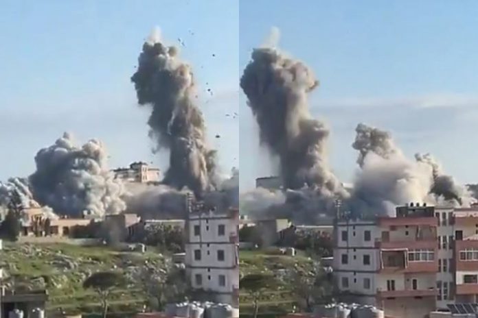 Izraelski atak na południowy Liban.