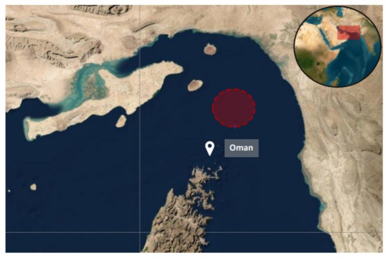 NCZAS.INFO | Tankowce ostrzelane w Cieśninie Ormuz. Foto: UKMTO