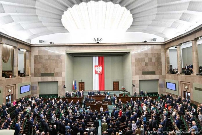 Sala plenarna Sejmu.