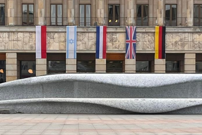 teatr wielki lodz izrael flaga