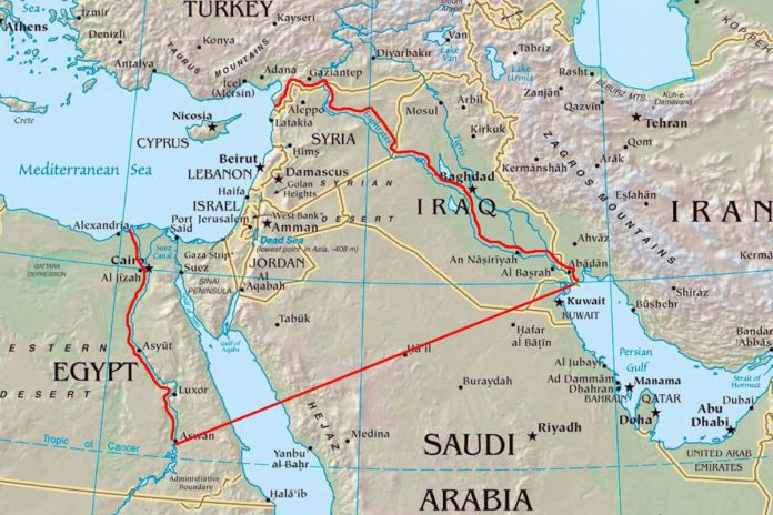 NCZAS.INFO | Granice Wielkiego Izraela rzekomo według Starego Testamentu w interpretacji 