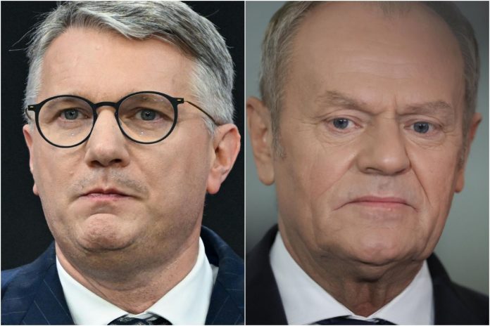 Przemysław Wipler i Donald Tusk.