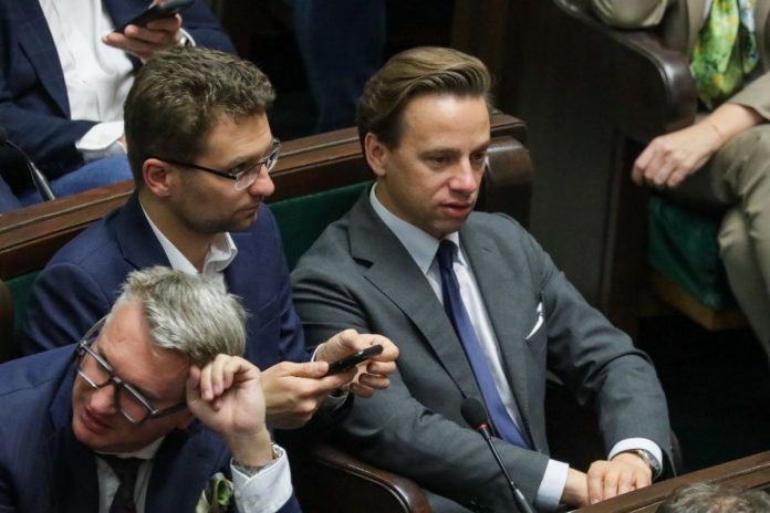 Przemysław Wipler, Michał Wawer i Krzysztof Bosak.