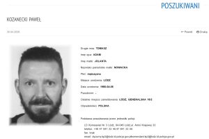 NCZAS.INFO | Komenda Wojewódzka Policji w Łodzi opublikowała informację o poszukiwaniach Pawła Kozaneckiego. Foto: policja