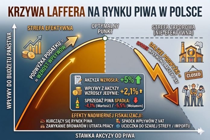 Krzywa Laffera na rynku piwa w Polsce.