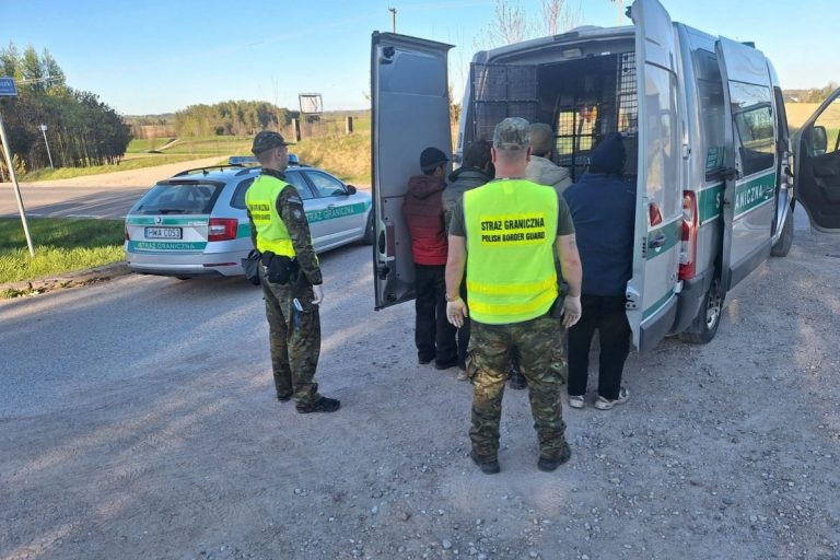 Straż Graniczna zatrzymała imigrantów nielegalnie przekraczających granicę polsko-litewską.