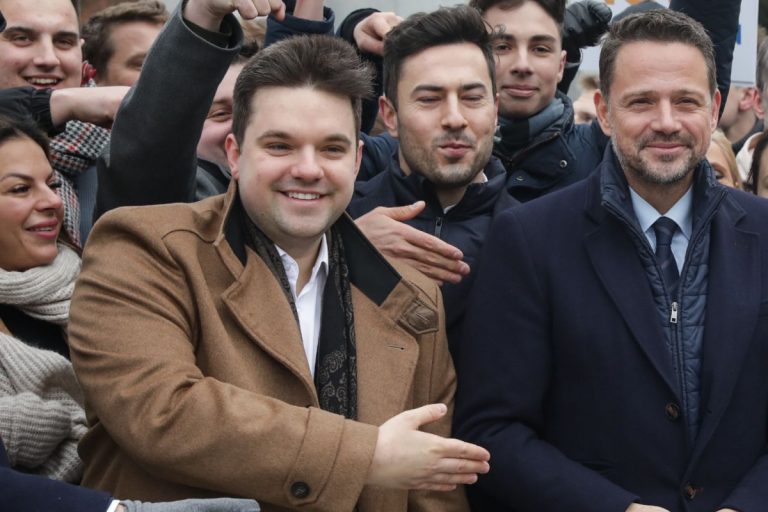 Dawid Kacprzyk i Rafał Trzaskowski.