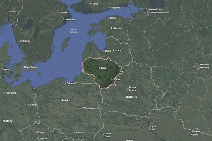 NCZAS.INFO | Litwa i Wilno na mapie regionu. Źródło: google maps