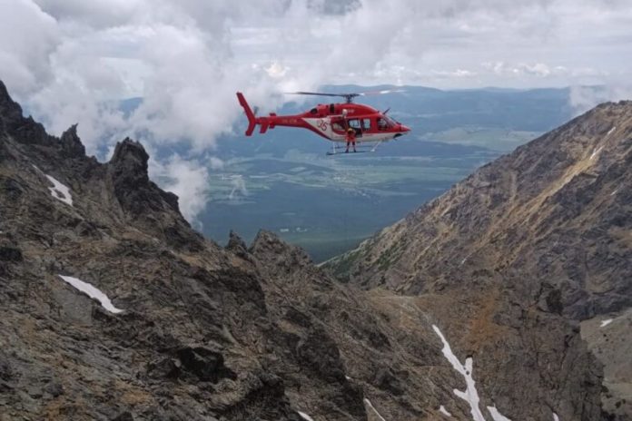 Horská záchranná služba, HZS, śmigłowiec, helikopter, Tatry Wysokie