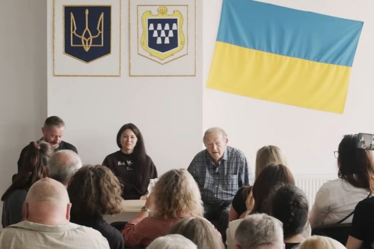 NCZAS.INFO | Adam Michnik podczas festiwalu literackiego SchulzFest w Drohobyczu na Ukrainie.