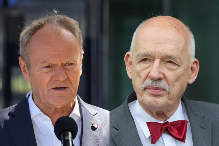 NCZAS.INFO | Donald Tusk oraz Janusz Korwin-Mikke.