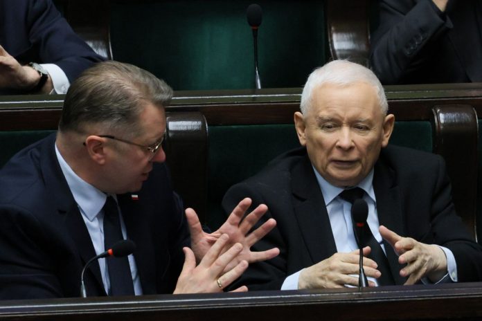 Przemysław Czarnek i Jarosław Kaczyński.