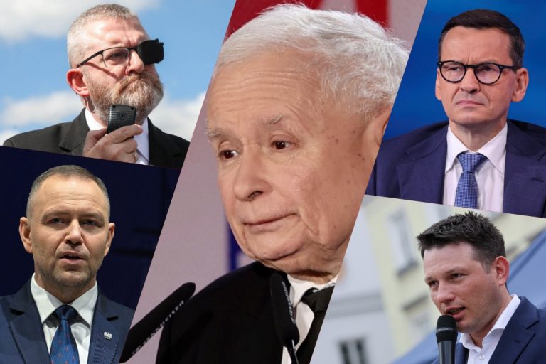 grzegorz braun jaroslaw kaczynski mateusz morawiecki karol nawrocki slawomir mentzen