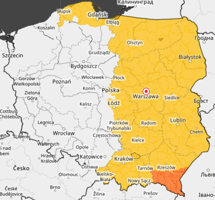 Ostrzeżenia IMGW 27.07.2026r.