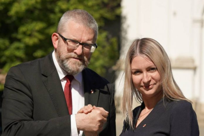 Lidia Perek i Grzegorz Braun.