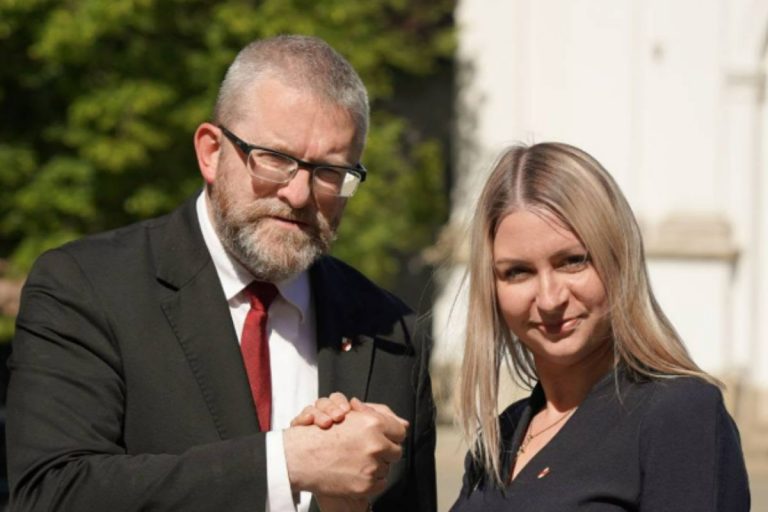 Lidia Perek i Grzegorz Braun.