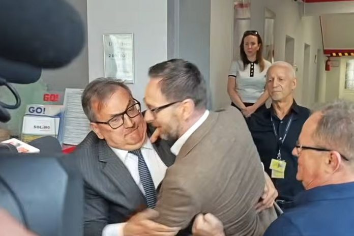 Daniel Obajtek i Wojciech Kotlarek.
