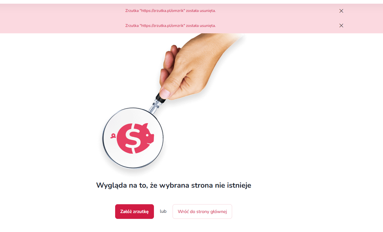 OMZRIK usunięte ze zrzutka.pl.