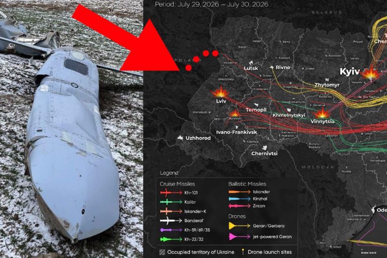 NCZAS.INFO | Rosyjski pocisk manewrujący Ch-101 (na zdjęciu jeden z zestrzelonych wcześniej nad Ukrainą) miał spaść na Polskę. Obrazek ilustracyjny. Źródło: wikimedia/X