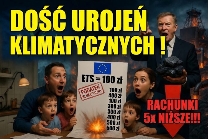 NCZAS.INFO | Dość unijnych urojeń klimatycznych! Rachunki mogą być pięciokrotnie niższe. Obrazek ilustracyjny AI