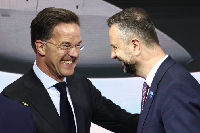 NCZAS.INFO | Sekretarz Generalny NATO Mark Rutte i wicepremier i MON Władysław Kosiniak-Kamysz na szczycie NATO w Ankarze. Foto: PAP