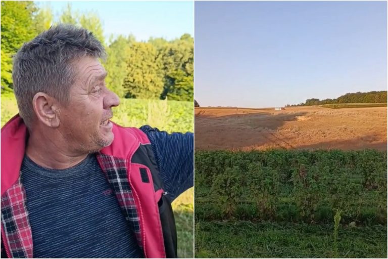 Świadek o uderzeniu pocisku w miejscowości Tarnawa-Kolonia.