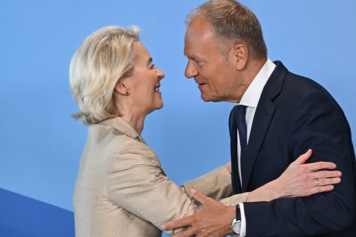 NCZAS.INFO | Ursula von der Leyen i Donald Tusk. Foto: PAP