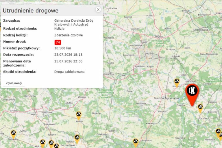 Wójcin, Łódzkie, wypadek