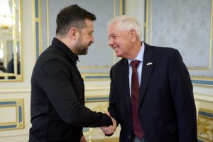 NCZAS.INFO | Senator Lindsey Graham podczas ostatniego spotkania z prezydentem Ukrainy Wołodymyrem Zelenskim w Kijowie. Foto: president.gov.ua