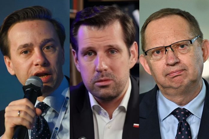 NCZAS.INFO | Krzysztof Bosak, Tobiasz Bocheński i Roman Fritz.