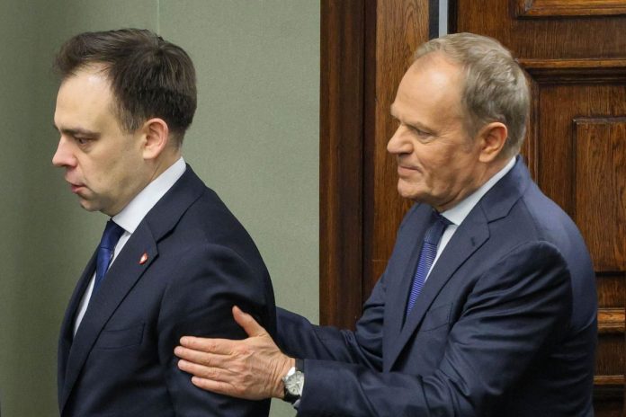 Andrzej Domański i Donald Tusk.