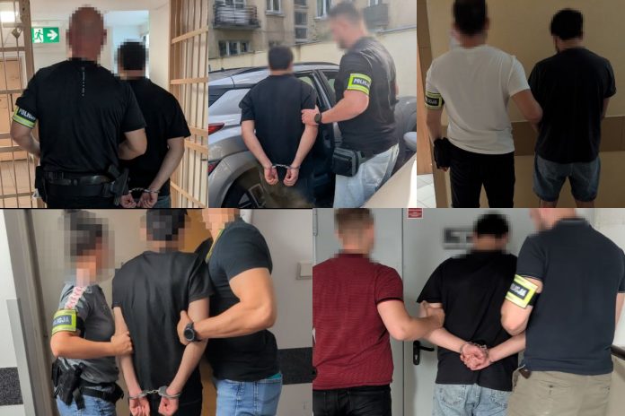 Policjanci zatrzymali 5 obywateli Gruzji podejrzanych o dokonanie rozboju z usiłowaniem pozbawienia wolności pokrzywdzonego.