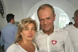 Anna Konieczyńska i Donald Tusk.