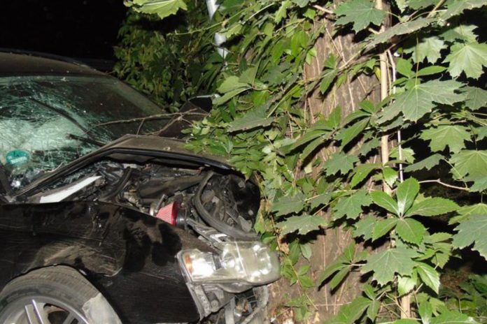 Wypadek samochodu z siódemką pijanych Ukraińców.
