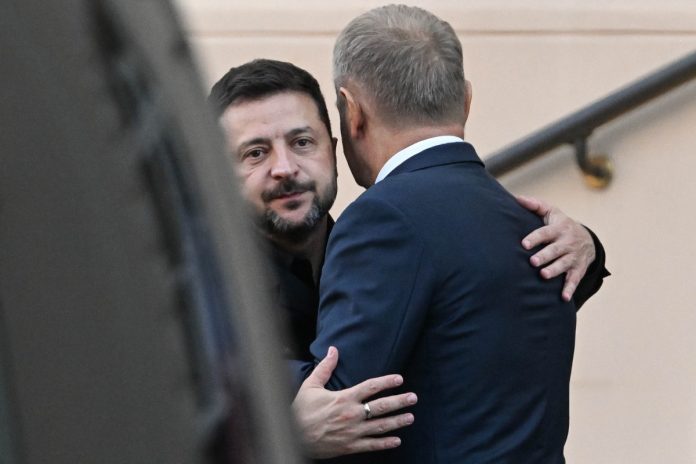 NCZAS.INFO | Premier Donald Tusk oraz prezydent Ukrainy Wołodymyr Zełenski. / Foto: PAP
