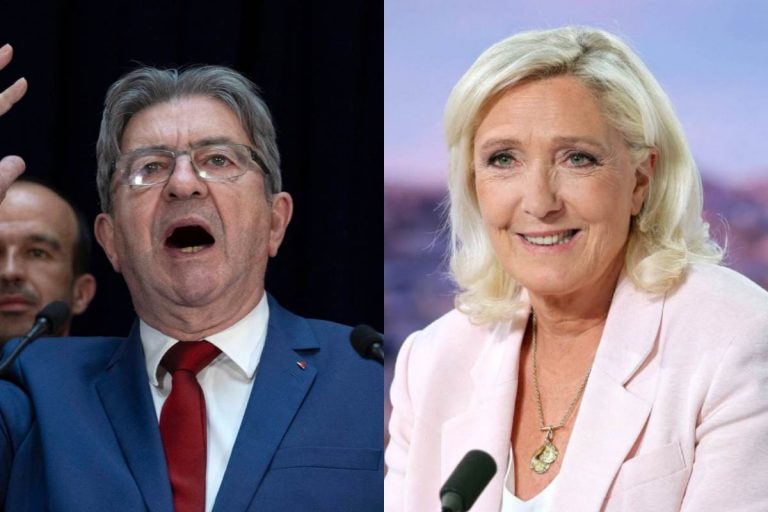 NCZAS.INFO | Jean-Luc Melenchon oraz Marine Le Pen.