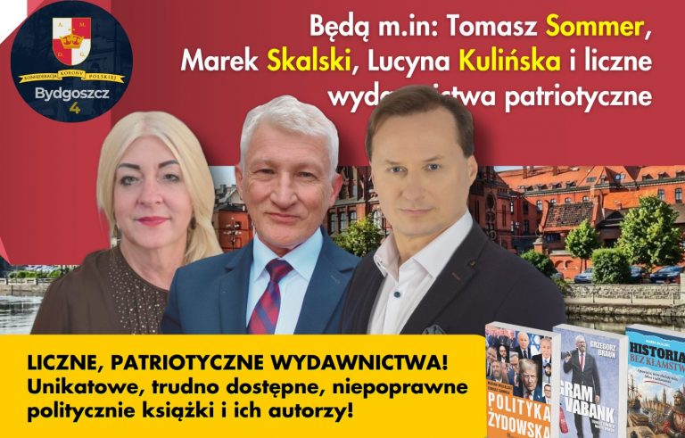 Targi Książki Bez Cenzury w Bydgoszczy już w SOBOTĘ! Będą: Sommer, Skalski, Kulińska i inni