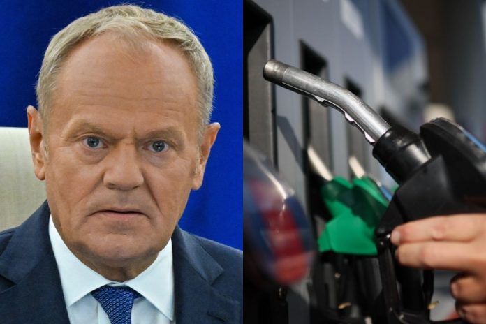donald tusk stacja paliw
