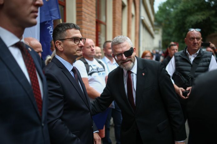 Michał Klimek i Grzegorz Braun.