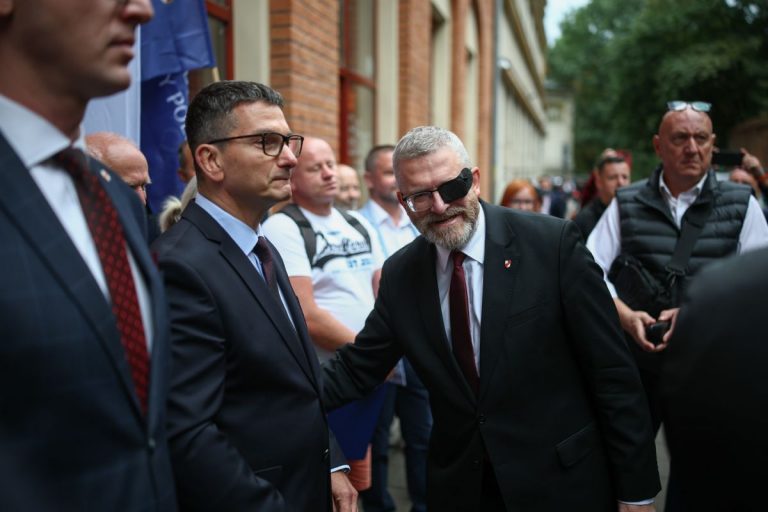 Michał Klimek i Grzegorz Braun.