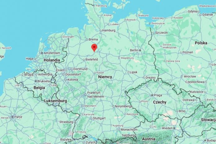 NCZAS.INFO | Lokalizacja bazy lotniczej Wunstdorf na mapie Niemiec. Obrazek ilustracyjny. Źródło: google maps