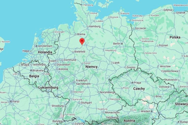 NCZAS.INFO | Lokalizacja bazy lotniczej Wunstdorf na mapie Niemiec. Obrazek ilustracyjny. Źródło: google maps