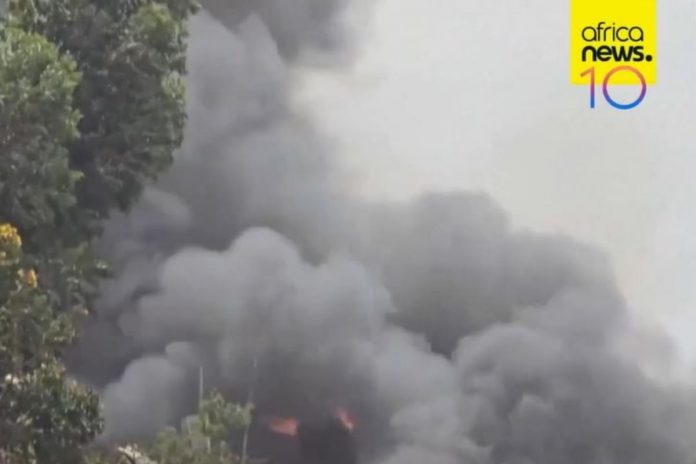Pożar dwóch szkół w Bukavu w Demokratycznej Republice Konga.