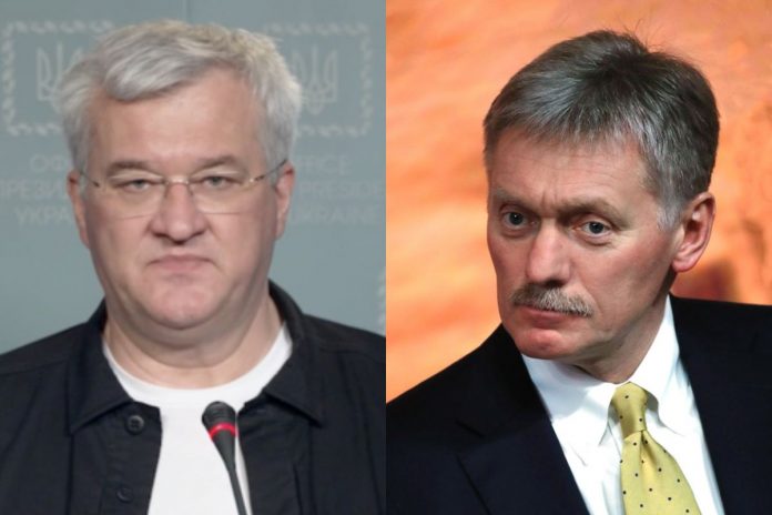 Andrij Sybiha oraz Dmitrij Pieskow.