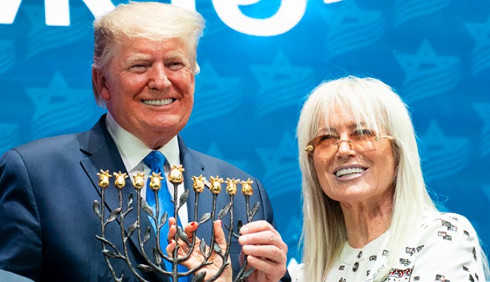 Donald Trump i Miriam Adelson. Foto: wikimedia