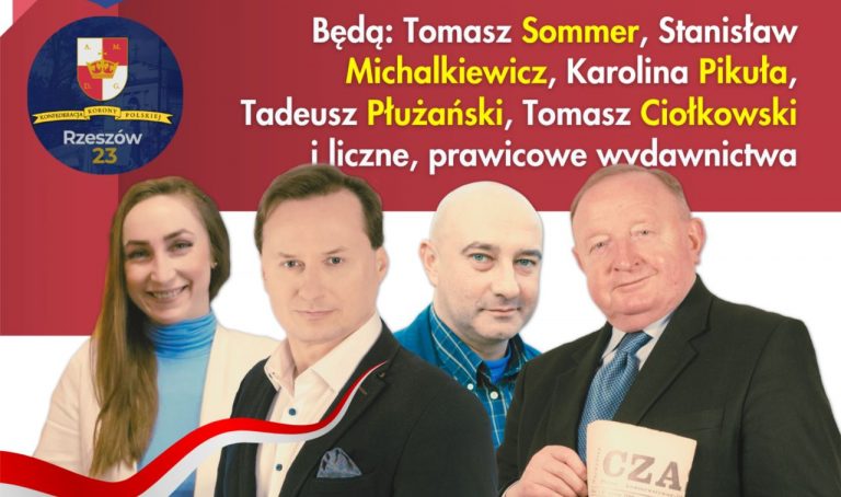 Sommer, Michalkiewicz, Płużański, Pikuła w Rzeszowie! Zapraszamy już 05.09.2026 (sobota)